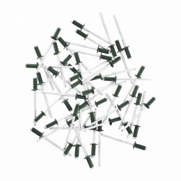 Заклепки 4.0 х 10 мм RAL 6005, темно-зеленые, 50 шт Matrix 40684