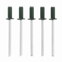 Заклепки 3.2 х 8 мм RAL 6005, темно-зеленые, 50 шт Matrix 40674