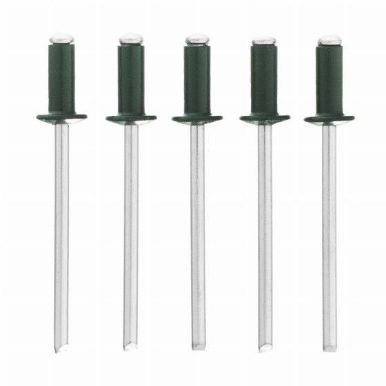 Заклепки 3.2 х 8 мм RAL 6005, темно-зеленые, 50 шт Matrix 40674 Заклепки 3.2 х 8 мм RAL 6005, темно-зеленые, 50 шт Matrix 40674