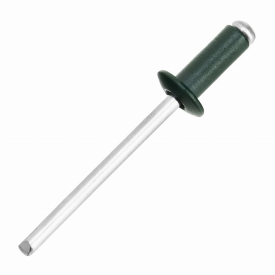 Заклепки 4.0 х 10 мм RAL 6005, темно-зеленые, 50 шт Matrix 40684