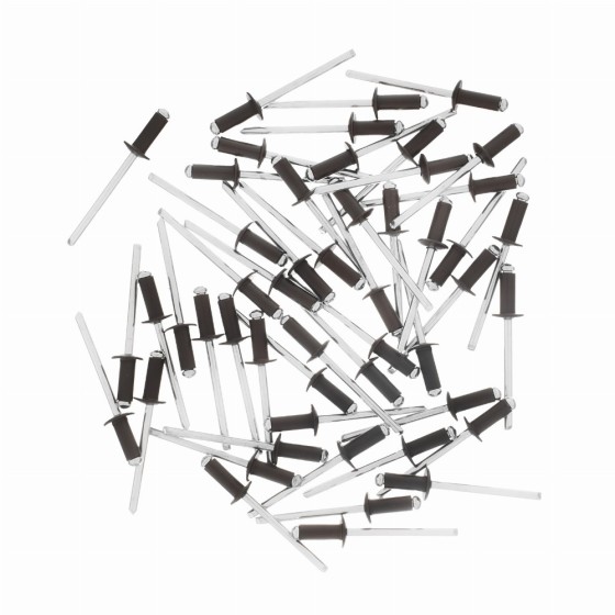 Заклепки 4.0 х 10 мм RAL 8017, темно-коричневый, 50 шт Matrix 40680