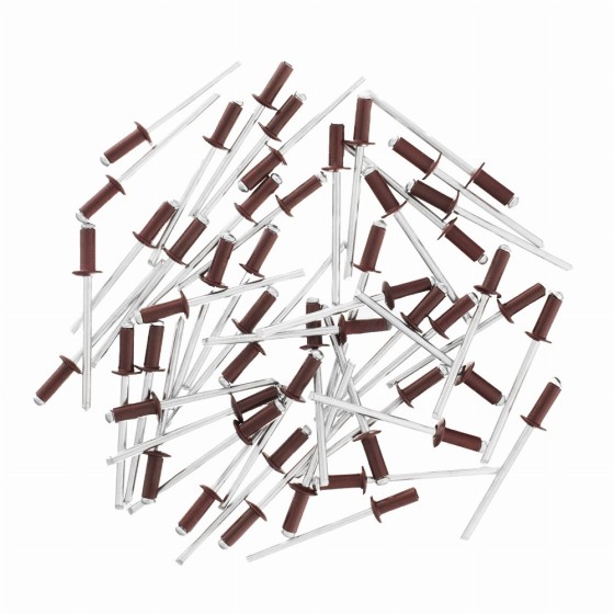 Заклепки 4.0 х 10 мм RAL 3005, красное вино, 50 шт Matrix 40688 Заклепки 4.0 х 10 мм RAL 3005, красное вино, 50 шт Matrix 40688