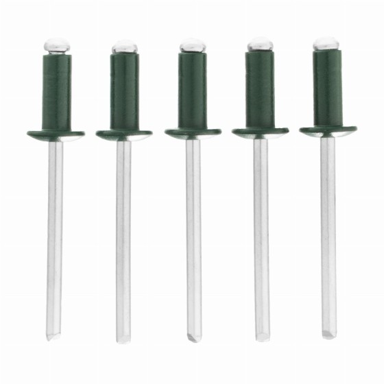 Заклепки 4.0 х 10 мм RAL 6005, темно-зеленые, 50 шт Matrix 40684