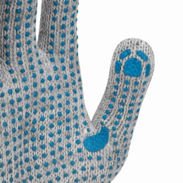 Перчатки трикотажные с ПВХ точкой, 5 пар в упаковке, БОПП-пакет, 7 класс 67837 Перчатки трикотажные с ПВХ точкой, 5 пар в упаковке, БОПП-пакет, 7 класс 67837